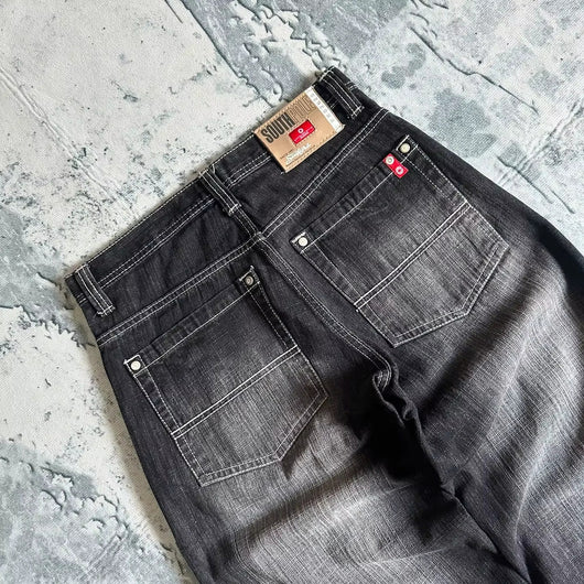 Jeans Rectos Anchos Hombre - Corte Relajado y Cómodo - Image 9