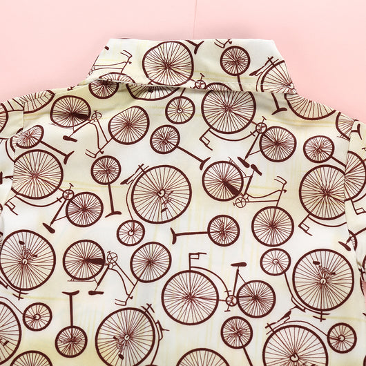 Conjunto Estampado: Playera + Shorts Rojo Vino - Image 4