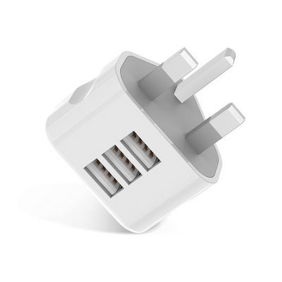 Cargador de Pared Portátil con 1-3 Puertos USB Compatible con Apple - Adaptador de Viaje UK - Image 11