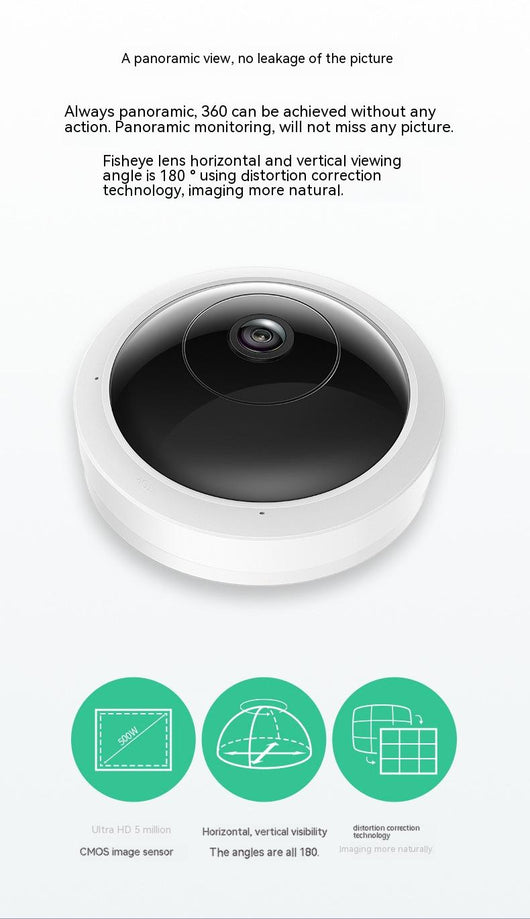 Cámara de Vigilancia Panorámica Ultra HD con Visión Gran Angular - Image 9