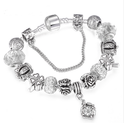 Pulsera de Cristal DIY Ajustable - Abalorios Europeos para Personalizar - Image 5