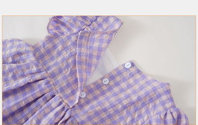 Vestido de Verano Princesa Bebé a Cuadros - Image 14