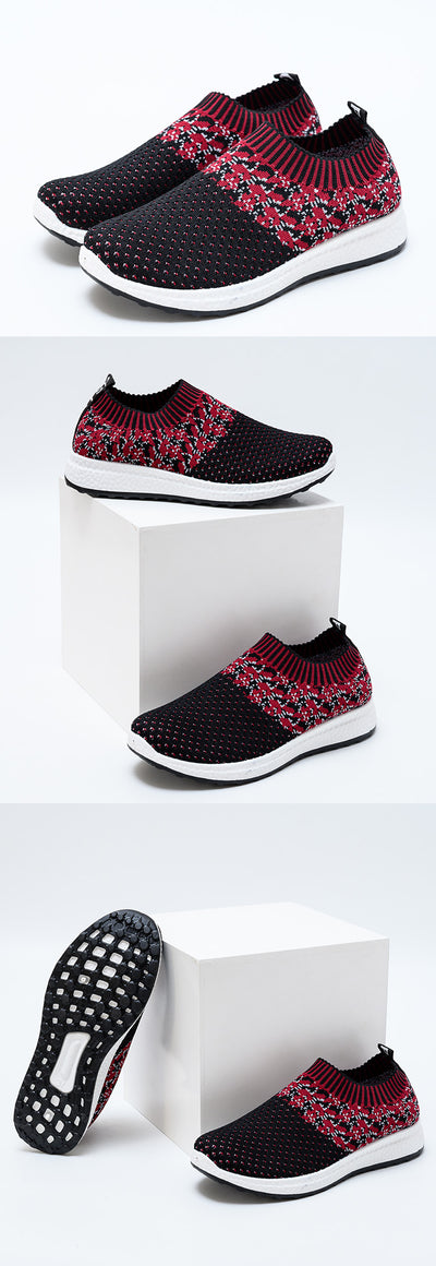 Zapatillas Deportivas Tejidas Elásticas para Mujer Talla Grande - Image 13