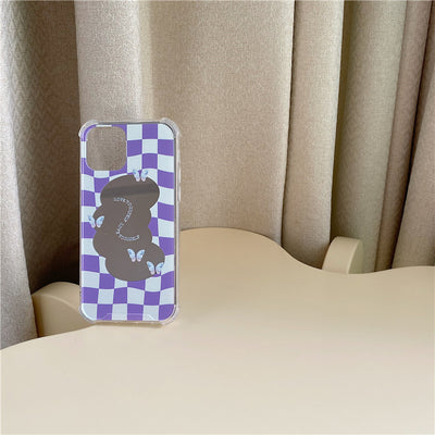 Funda Mariposa para Celular con Diseño Geométrico de Silicona - Image 3