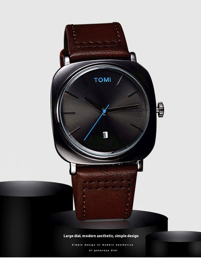 Reloj de Negocios Cuadrado para Hombre - Elegancia Profesional - Image 10