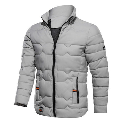Chaqueta de Algodón Forrada en Terciopelo con Cuello Alto - Talla Grande - Image 6