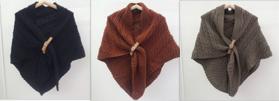 Poncho Triangular de Cuero Hueco Estilo Coreano - Abrigo Elegante de Color Liso - Image 17