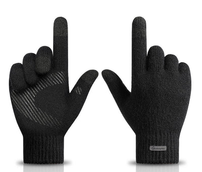 Guantes de Lana Tejida Forrados en Forro Polar Ártico - Image 10
