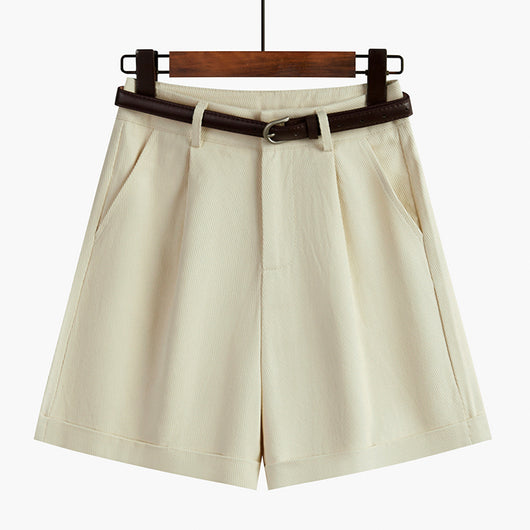 Pantalón Ancho Blanco de Pierna Recta - Versión Coreana Multiusos - Image 3
