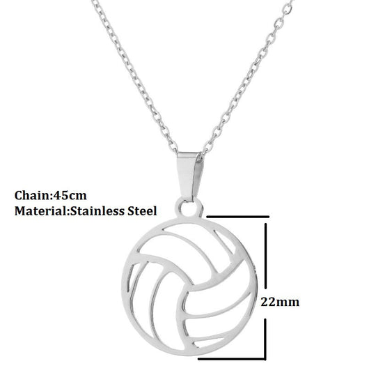Collar Colgante de Acero Inoxidable Unisex para Voleibol - Image 6
