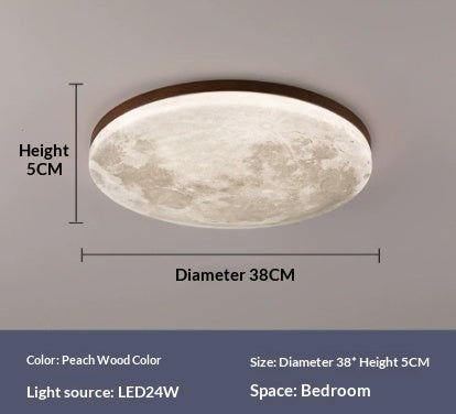 Lámpara LED de Techo Nórdica Moon - Luz Cálida para Dormitorio y Espacios Acogedores - Image 13