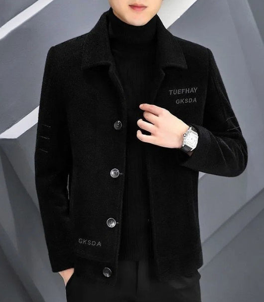 Abrigo de Lana Corto para Hombre - Chaqueta Acolchada Otoño Invierno - Image 5