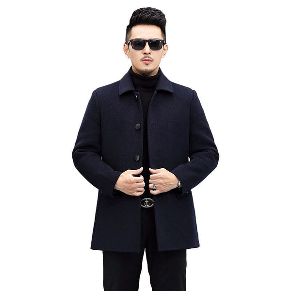 Abrigo Casual Reversible de Nylon para Hombre - Doble Cara Térmica
