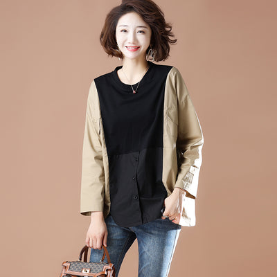 Camisa Vaquera Oversize con Costuras Contrastantes - Image 10