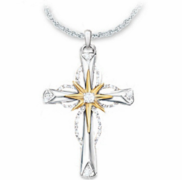 Dije Estrella Octagonal de Aleación con Cruz