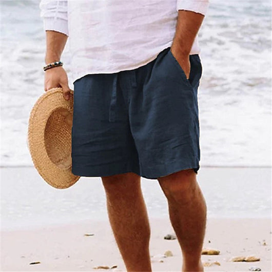 Shorts de Playa Casuales con Cordón y Bolsillos para Hombre - Image 6