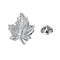 Broche de Plata con Hoja - Alfiler de Cuello Elegante