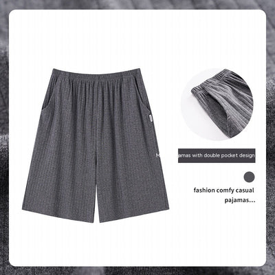 Pantalones Pijama Modal Hombre Verano Algodón Sueltos Casuales - Image 9