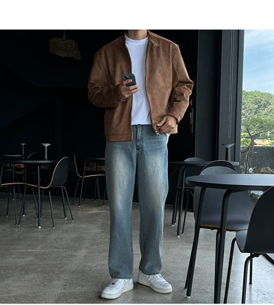 Chaqueta Café con Cuello de Pie - Image 19