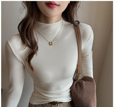 Blusa Base Cuello Semialto Manga Larga para Mujer - Image 13
