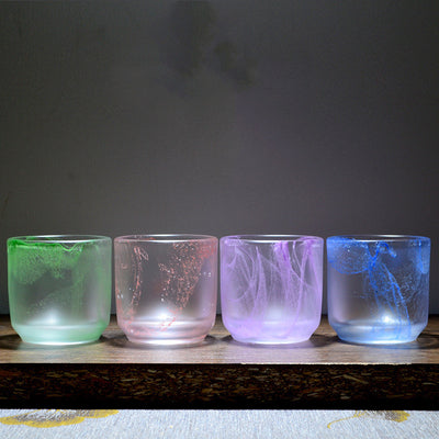 Copas de Cristal Liuli Coloreado para Maestros del Té