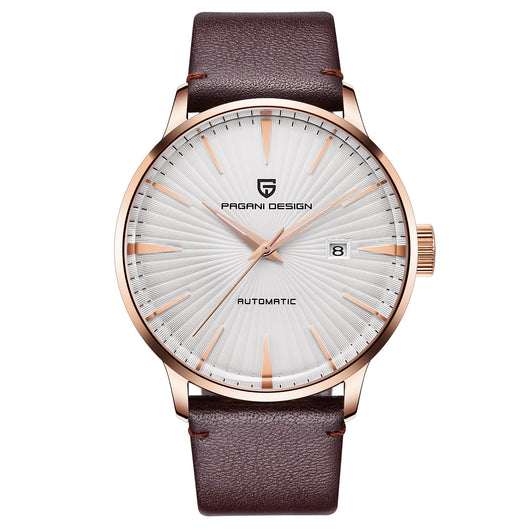 Reloj Mecánico para Hombre Resistente al Agua con Correa de Acero - Image 3