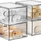 Organizadores de Acrílico Transparente Apilables - Cajones para Maquillaje, Cocina y Hogar