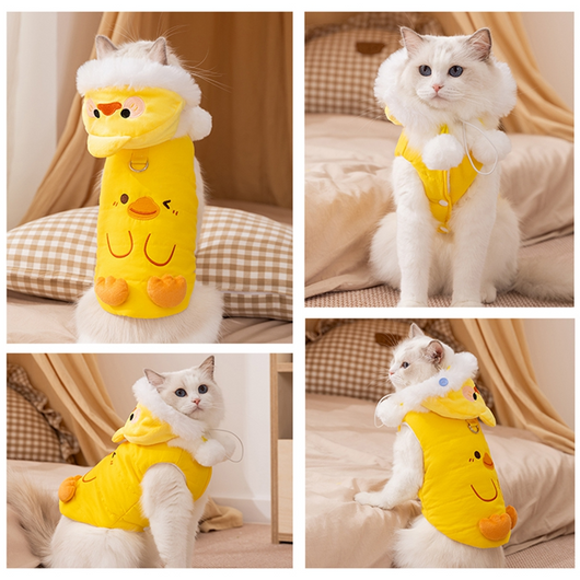 Ropa Térmica para Gatos y Perros Pequeños - Diseños Otoño Invierno con Transformación de Pato - Image 40