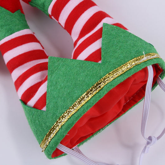 Gorro Navideño Payaso a Rayas para Mascotas - Adorno Divertido para Perros - Image 12