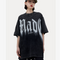 Camiseta Suelta con Letras Grandes - Manga Corta Estilo Urbano