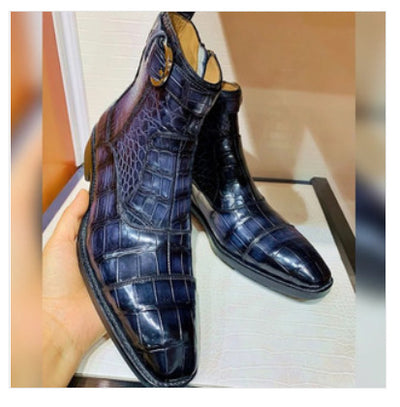 Botas Bajas de Tacón Cuadrado para Otoño e Invierno - Image 6