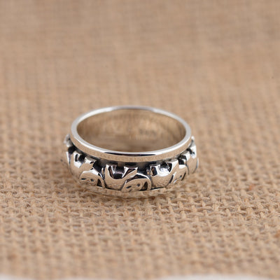 Anillo Giratorio de Plata Tailandesa 925 Retro para Dedo Índice - Image 3