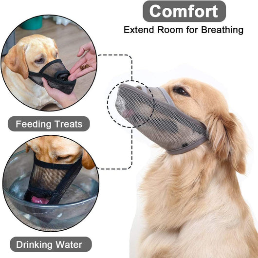 Bozal de Malla Transpirable para Perros - Control de Ladridos y Mordidas - Image 4