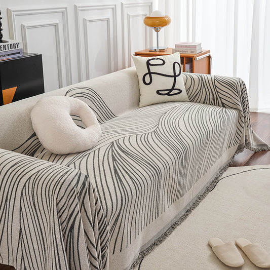 Funda de Sofá con Chaise Longue y Borlas Decorativas - Image 2