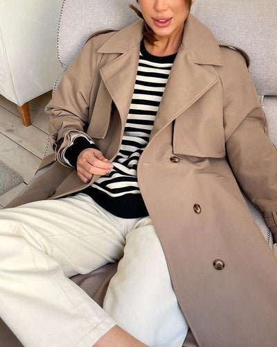Suéter Tejido Grueso a Rayas para Mujer - Comodidad Casual - Image 24