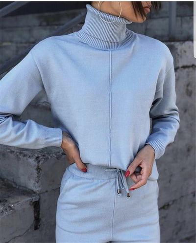 Conjunto Deportivo de Lana Merino - Suéter y Pantalón Tejido - Image 8