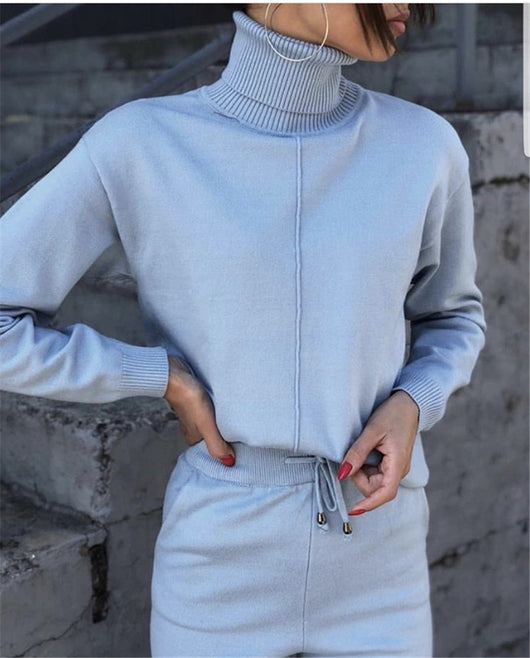 Conjunto Deportivo de Lana Merino - Suéter y Pantalón Tejido - Image 8
