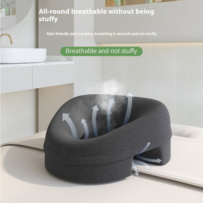 Almohada Masajeadora Facial con Espuma Viscoelástica y Orificio Ergonómico