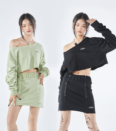 Blusa Halter Cuello Abierto Manga Larga para Mujer - Estilo Urbano - Image 10