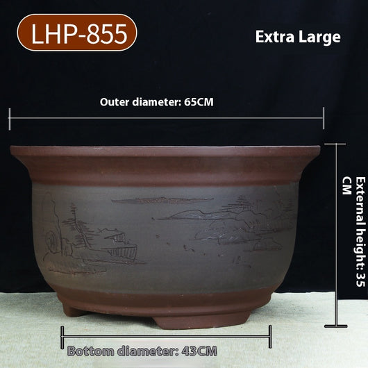 Maceta Cerámica Púrpura Grande 60cm para Árboles y Plantas Antiguas - Image 10