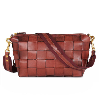 Bolso Artesanal Tejido a Mano con Cuero Curtido Vegetal - Image 4