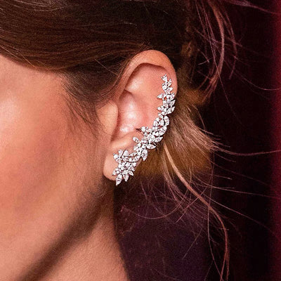 Aretes Asimétricos de Plata Pura Diseño Nicho Tendencia - Image 10