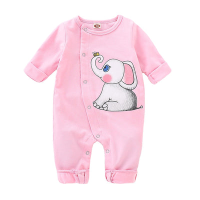 Pijama Enterizo Manga Larga Estampado Elefante para Bebé Niña - Image 2