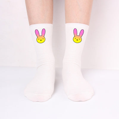 Calcetines Largos Bad Rabbit de Algodón Tejido para Hombre y Mujer - Image 5