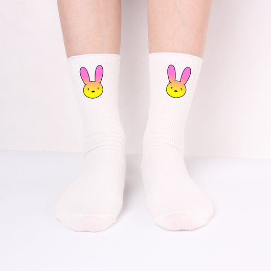 Calcetines Largos Bad Rabbit de Algodón Tejido para Hombre y Mujer - Image 5