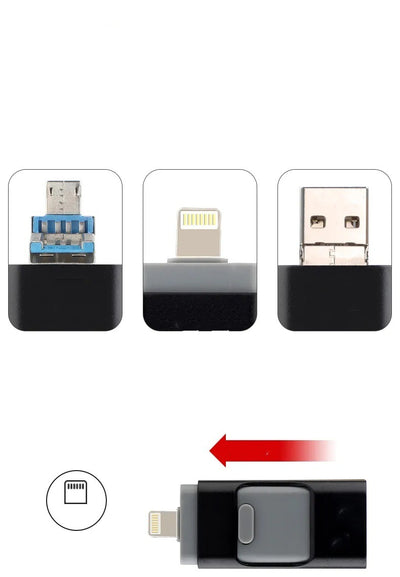 Pendrive Multifuncional 4 en 1 para Móvil - Metal Premium - Image 31