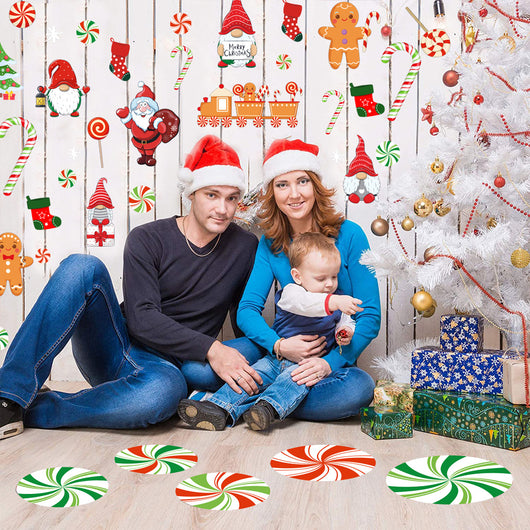 Pegatinas Navideñas de Copos de Nieve para Decoración de Paredes - Image 2