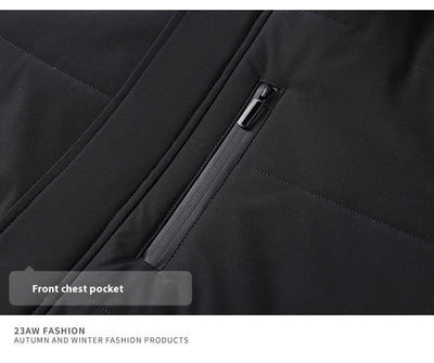 Abrigo Acolchado Térmico para Hombre Adulto Mayor - Chaqueta Gruesa con Capucha - Image 24