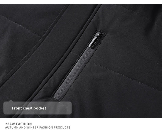 Abrigo Acolchado Térmico para Hombre Adulto Mayor - Chaqueta Gruesa con Capucha - Image 24