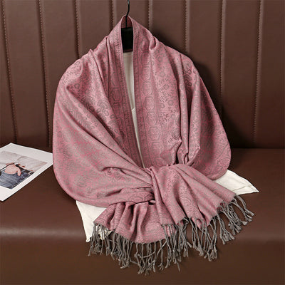 Bufanda Étnica Invernal con Borlas - Abrigo Cálido y Elegante - Image 27